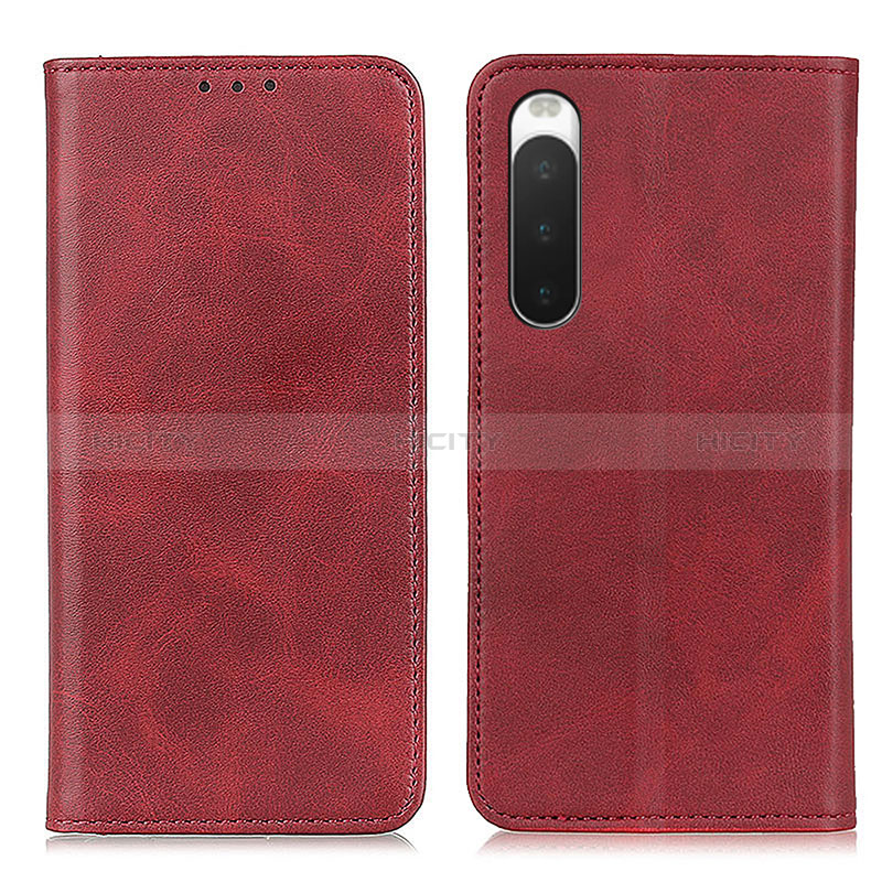 Custodia Portafoglio In Pelle Cover con Supporto A02D per Sony Xperia 10 IV SO-52C