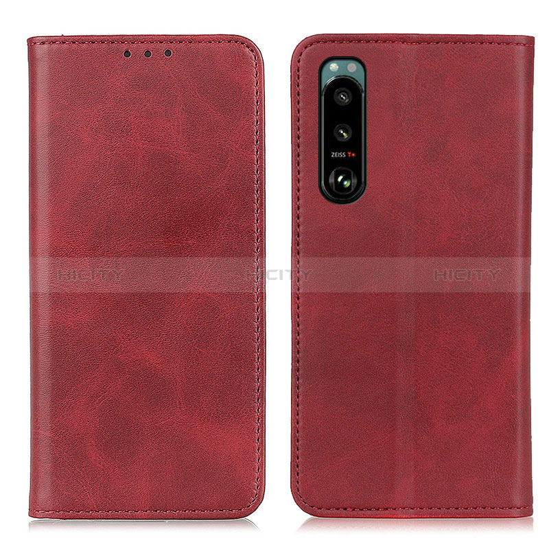 Custodia Portafoglio In Pelle Cover con Supporto A02D per Sony Xperia 5 III