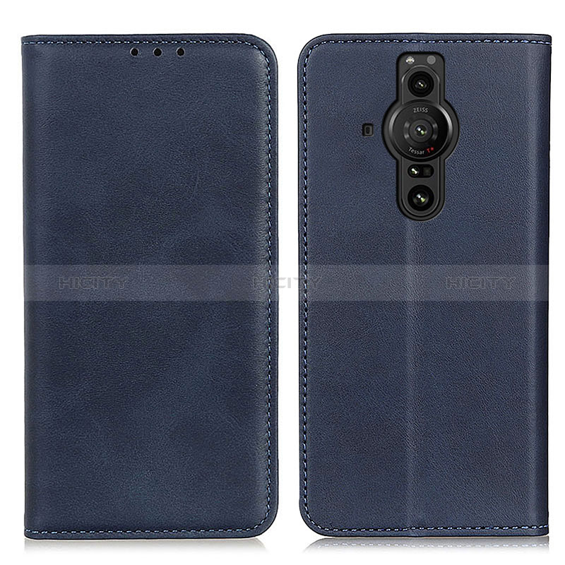 Custodia Portafoglio In Pelle Cover con Supporto A02D per Sony Xperia PRO-I