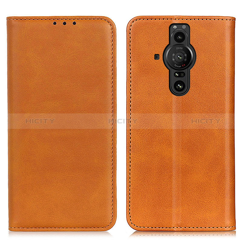 Custodia Portafoglio In Pelle Cover con Supporto A02D per Sony Xperia PRO-I