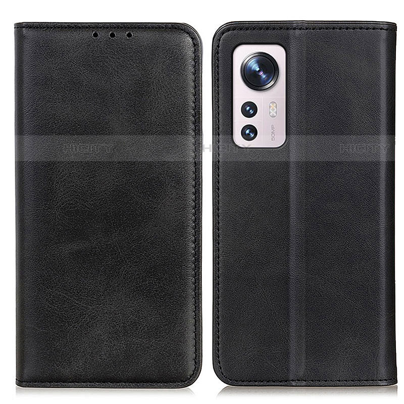 Custodia Portafoglio In Pelle Cover con Supporto A02D per Xiaomi Mi 12 Pro 5G Nero