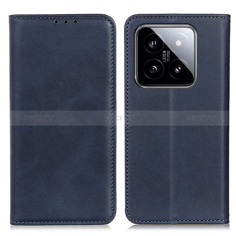 Custodia Portafoglio In Pelle Cover con Supporto A02D per Xiaomi Mi 14 Pro 5G Blu