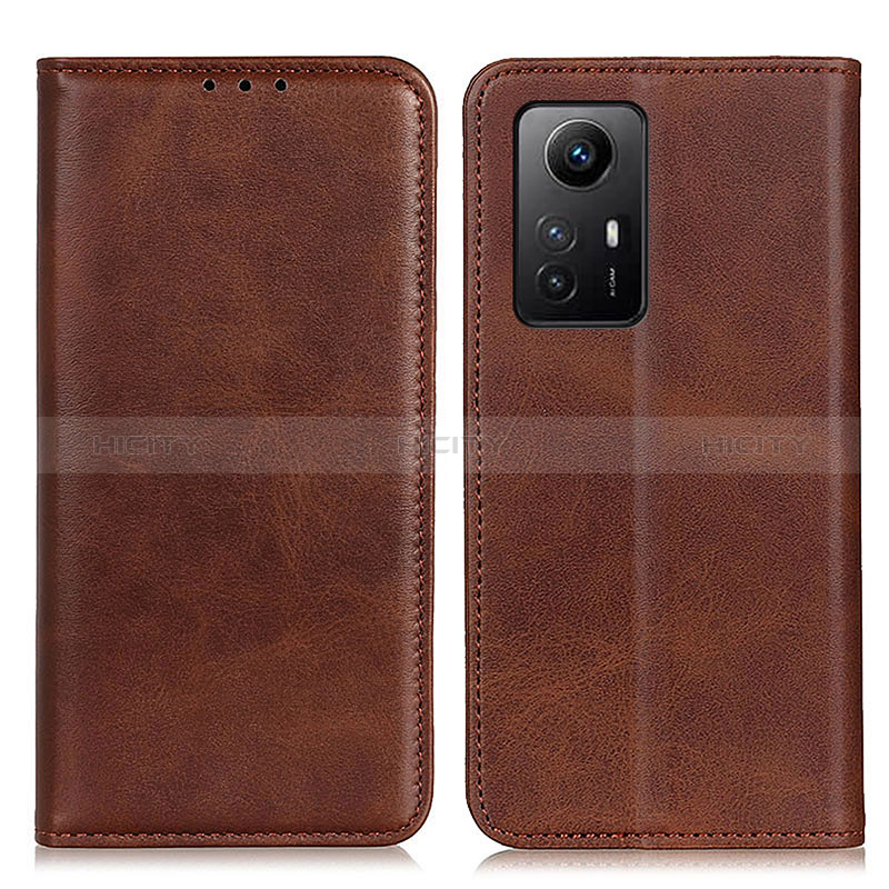 Custodia Portafoglio In Pelle Cover con Supporto A02D per Xiaomi Redmi Note 12S Marrone