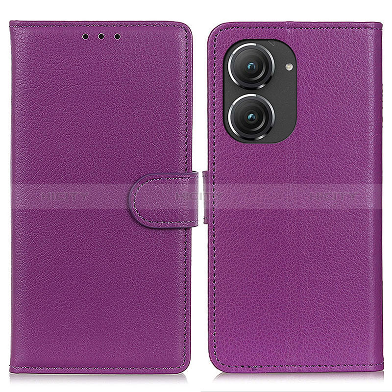 Custodia Portafoglio In Pelle Cover con Supporto A03D per Asus Zenfone 9 Rosso