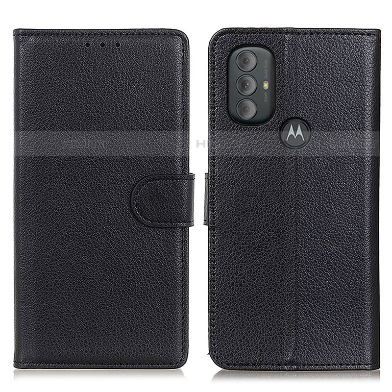 Custodia Portafoglio In Pelle Cover con Supporto A03D per Motorola Moto G Play (2023) Nero