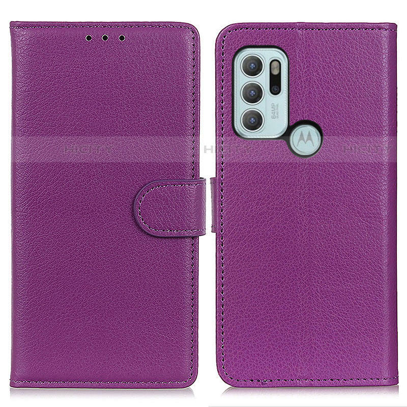 Custodia Portafoglio In Pelle Cover con Supporto A03D per Motorola Moto G60s