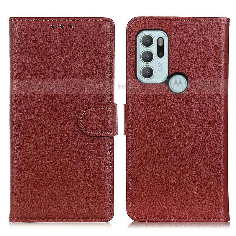 Custodia Portafoglio In Pelle Cover con Supporto A03D per Motorola Moto G60s