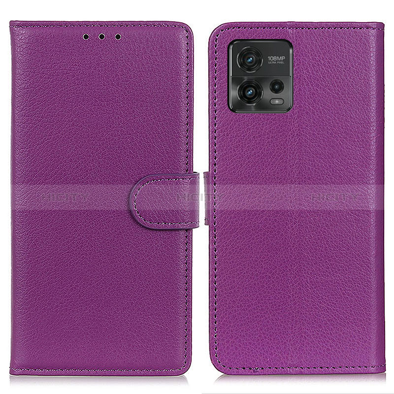 Custodia Portafoglio In Pelle Cover con Supporto A03D per Motorola Moto G72