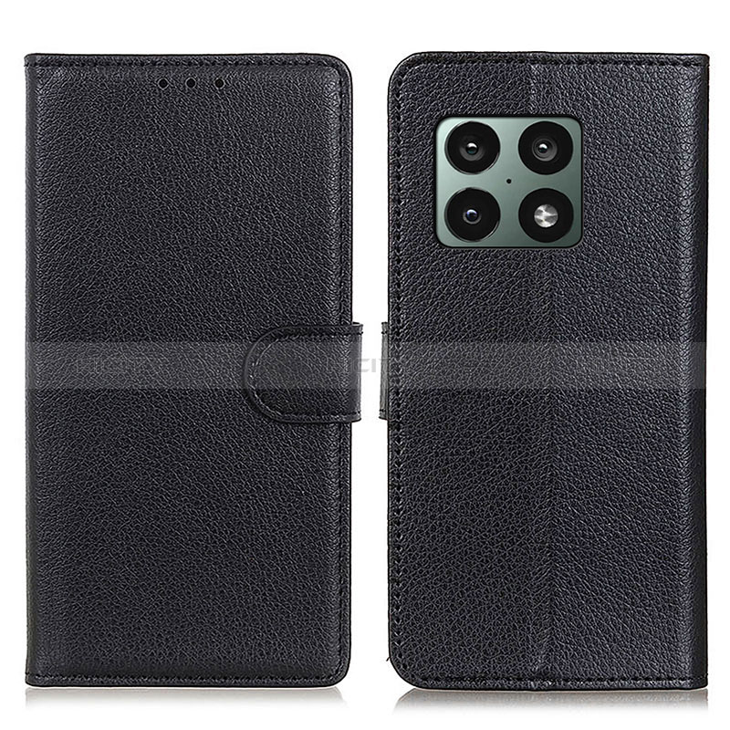 Custodia Portafoglio In Pelle Cover con Supporto A03D per OnePlus 10 Pro 5G Nero