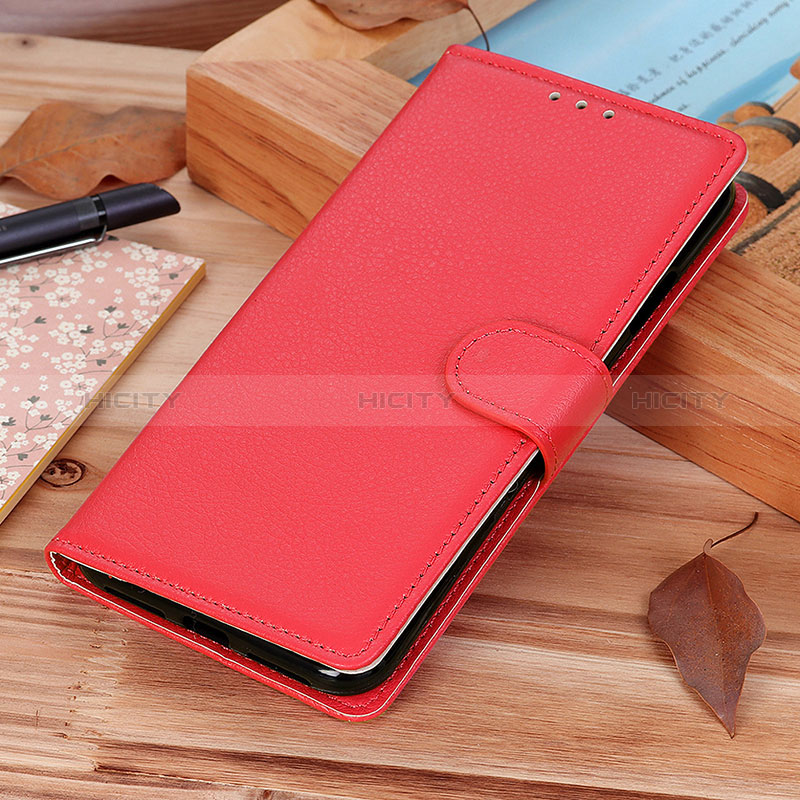 Custodia Portafoglio In Pelle Cover con Supporto A03D per OnePlus 9 Pro 5G Rosso