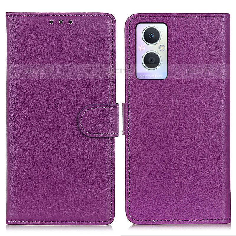 Custodia Portafoglio In Pelle Cover con Supporto A03D per OnePlus Nord N20 5G Viola