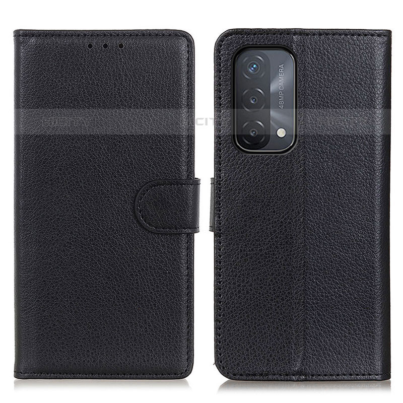 Custodia Portafoglio In Pelle Cover con Supporto A03D per OnePlus Nord N200 5G Nero