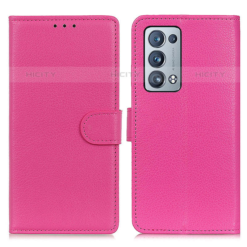 Custodia Portafoglio In Pelle Cover con Supporto A03D per Oppo Reno6 Pro 5G