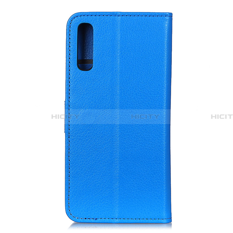 Custodia Portafoglio In Pelle Cover con Supporto A03D per Samsung Galaxy A02 Cielo Blu