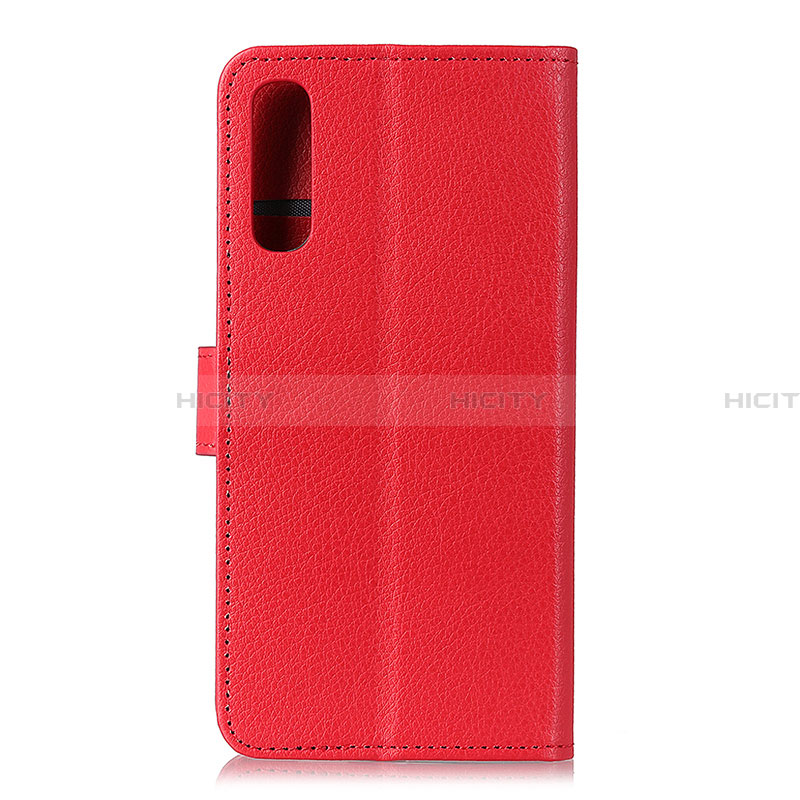 Custodia Portafoglio In Pelle Cover con Supporto A03D per Samsung Galaxy A02 Rosso