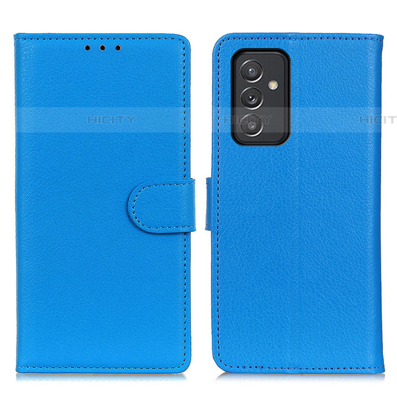 Custodia Portafoglio In Pelle Cover con Supporto A03D per Samsung Galaxy A05s Cielo Blu