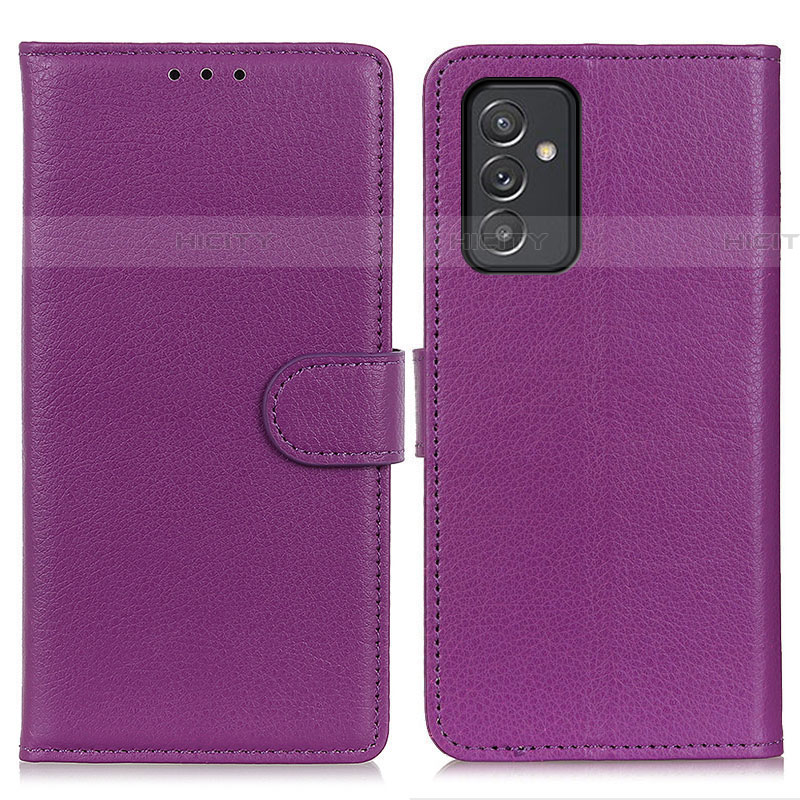 Custodia Portafoglio In Pelle Cover con Supporto A03D per Samsung Galaxy A24 4G Viola