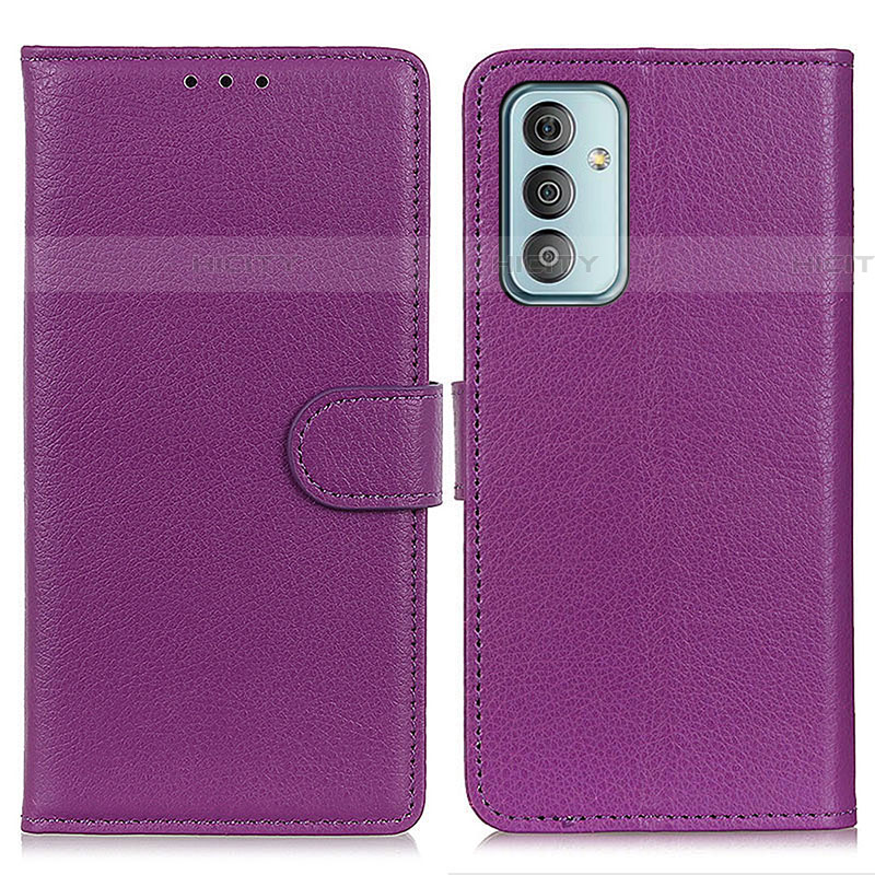 Custodia Portafoglio In Pelle Cover con Supporto A03D per Samsung Galaxy F23 5G Viola