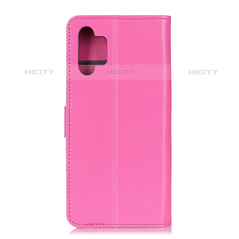 Custodia Portafoglio In Pelle Cover con Supporto A03D per Samsung Galaxy M32 5G Rosa Caldo