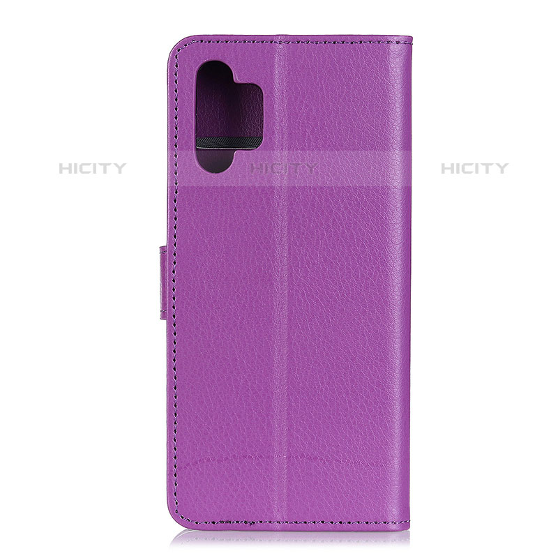 Custodia Portafoglio In Pelle Cover con Supporto A03D per Samsung Galaxy M32 5G Viola