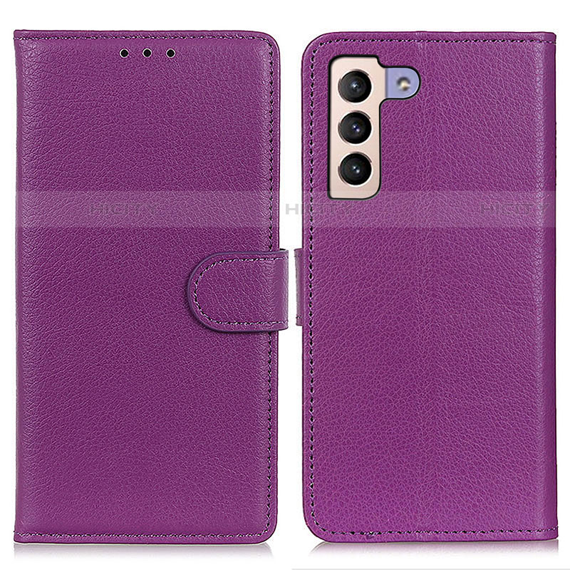 Custodia Portafoglio In Pelle Cover con Supporto A03D per Samsung Galaxy S21 Plus 5G Viola