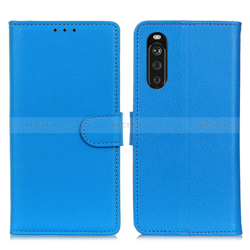 Custodia Portafoglio In Pelle Cover con Supporto A03D per Sony Xperia 10 III SO-52B