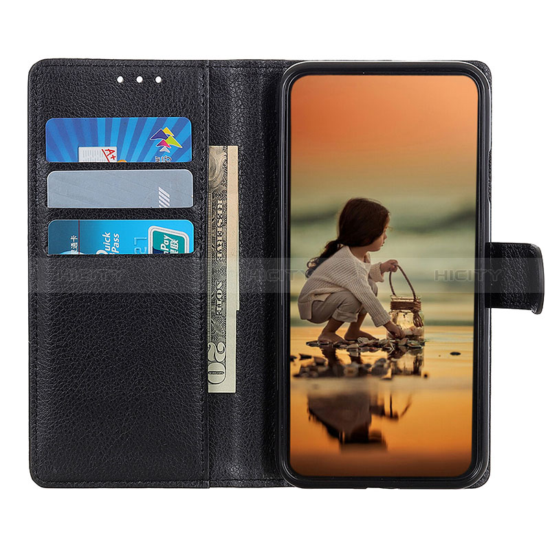 Custodia Portafoglio In Pelle Cover con Supporto A03D per Sony Xperia 10 III SO-52B