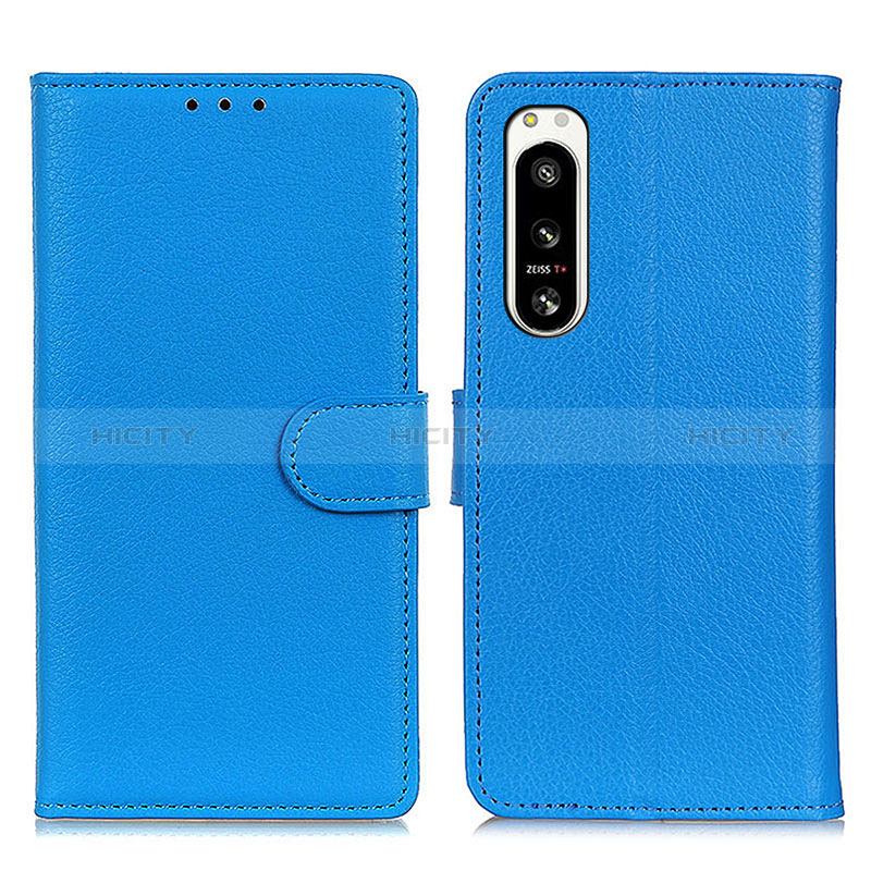 Custodia Portafoglio In Pelle Cover con Supporto A03D per Sony Xperia 5 IV