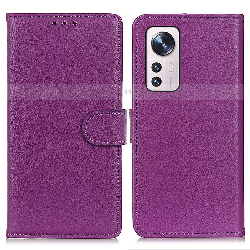 Custodia Portafoglio In Pelle Cover con Supporto A03D per Xiaomi Mi 12 Lite 5G Viola