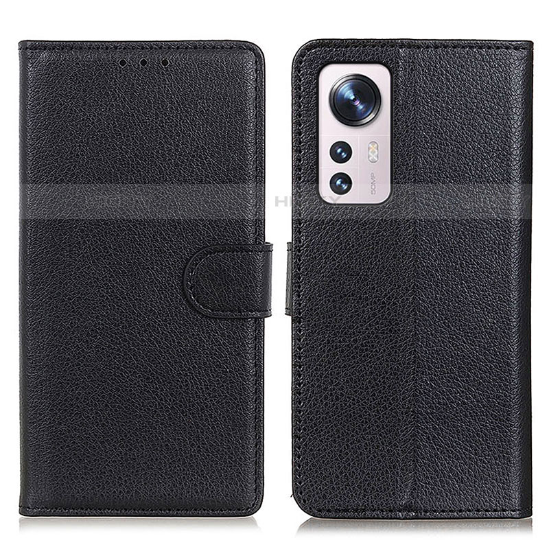 Custodia Portafoglio In Pelle Cover con Supporto A03D per Xiaomi Mi 12 Pro 5G Nero