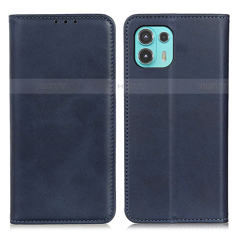 Custodia Portafoglio In Pelle Cover con Supporto A04D per Motorola Moto Edge 20 Lite 5G Blu