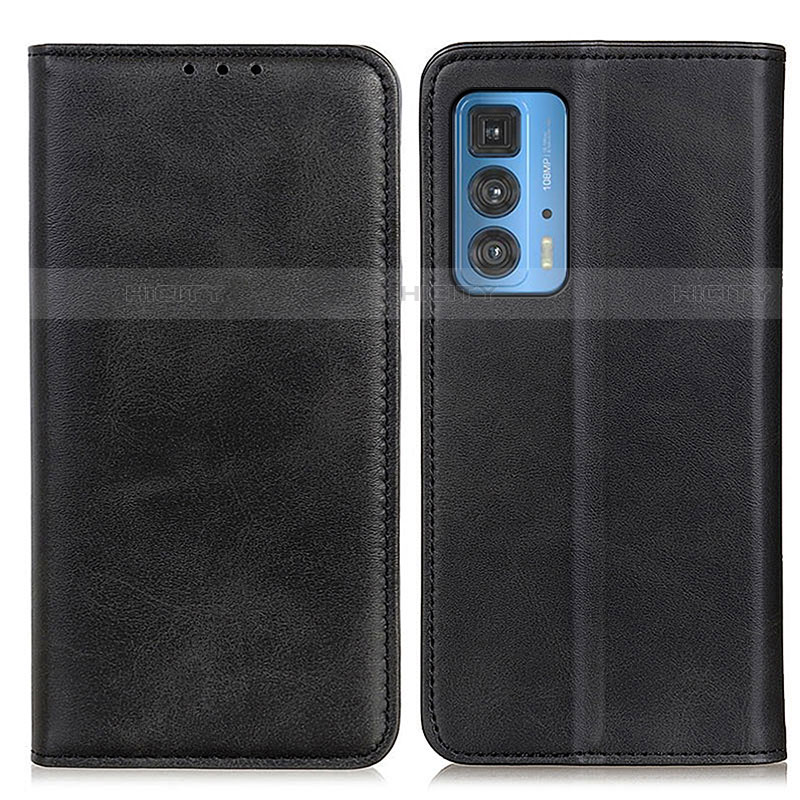 Custodia Portafoglio In Pelle Cover con Supporto A04D per Motorola Moto Edge 20 Pro 5G Nero