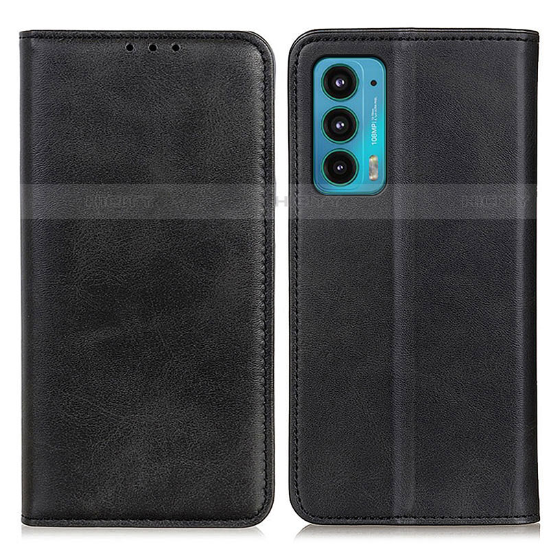 Custodia Portafoglio In Pelle Cover con Supporto A04D per Motorola Moto Edge Lite 5G Nero