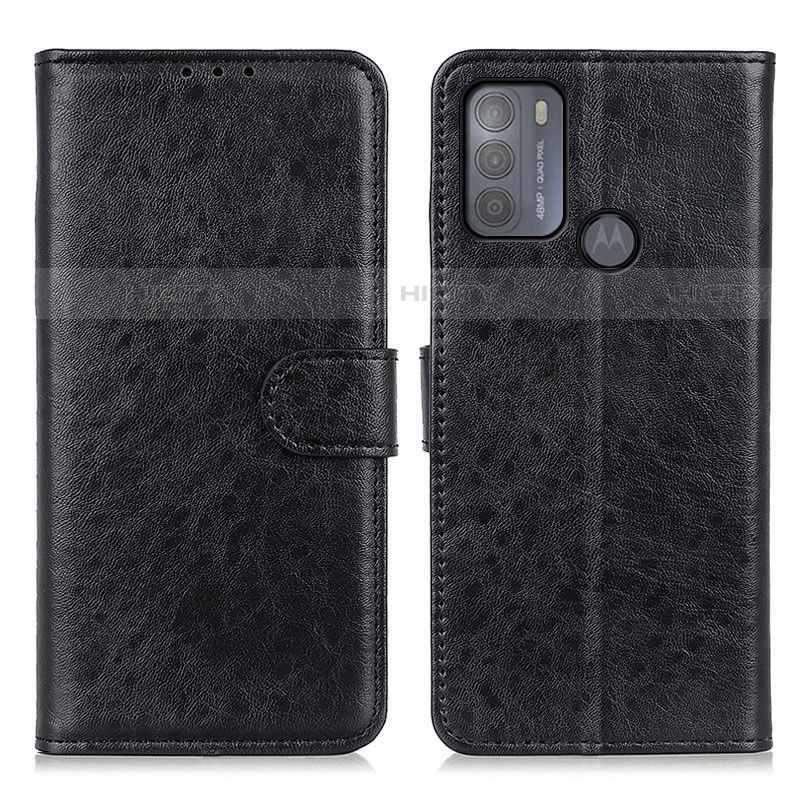 Custodia Portafoglio In Pelle Cover con Supporto A04D per Motorola Moto G50 Nero