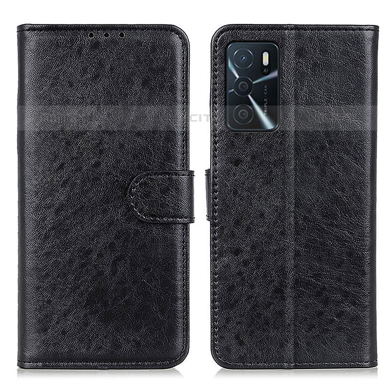 Custodia Portafoglio In Pelle Cover con Supporto A04D per Oppo A16s Nero