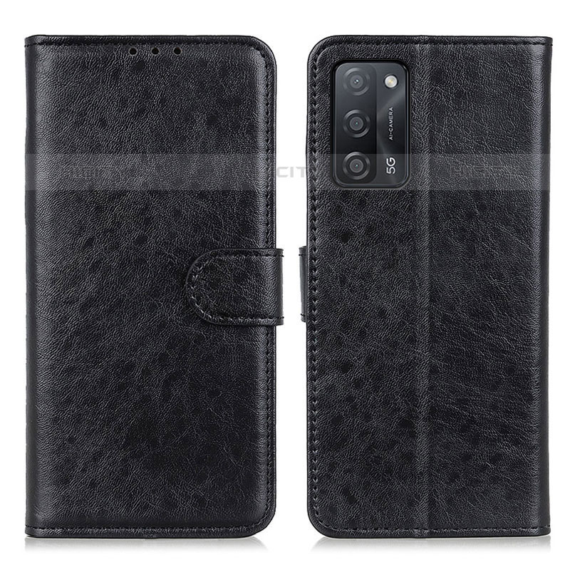 Custodia Portafoglio In Pelle Cover con Supporto A04D per Oppo A53s 5G Nero