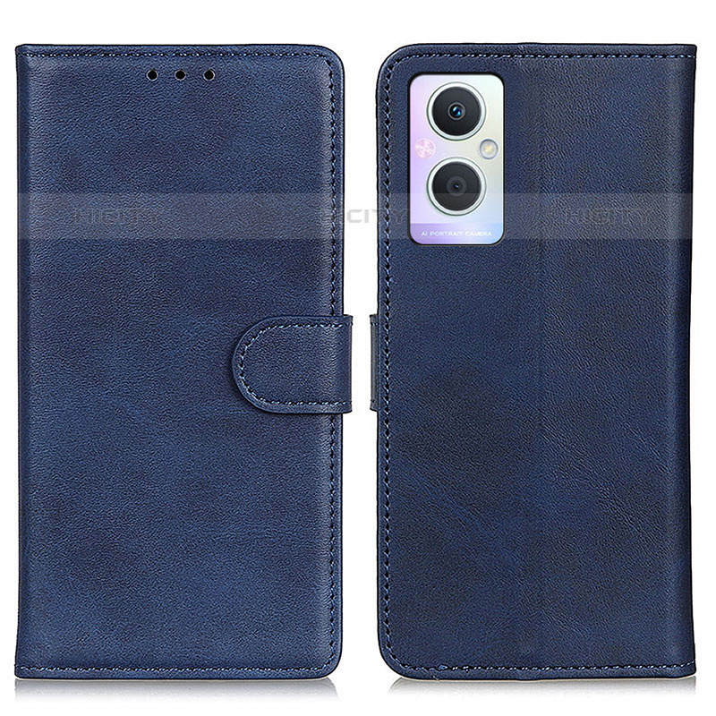 Custodia Portafoglio In Pelle Cover con Supporto A04D per Oppo F21 Pro 5G Blu