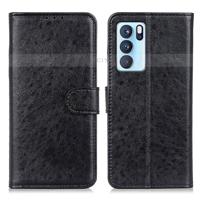 Custodia Portafoglio In Pelle Cover con Supporto A04D per Oppo Reno6 Pro 5G India