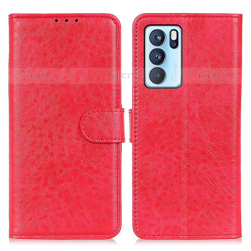 Custodia Portafoglio In Pelle Cover con Supporto A04D per Oppo Reno6 Pro 5G India