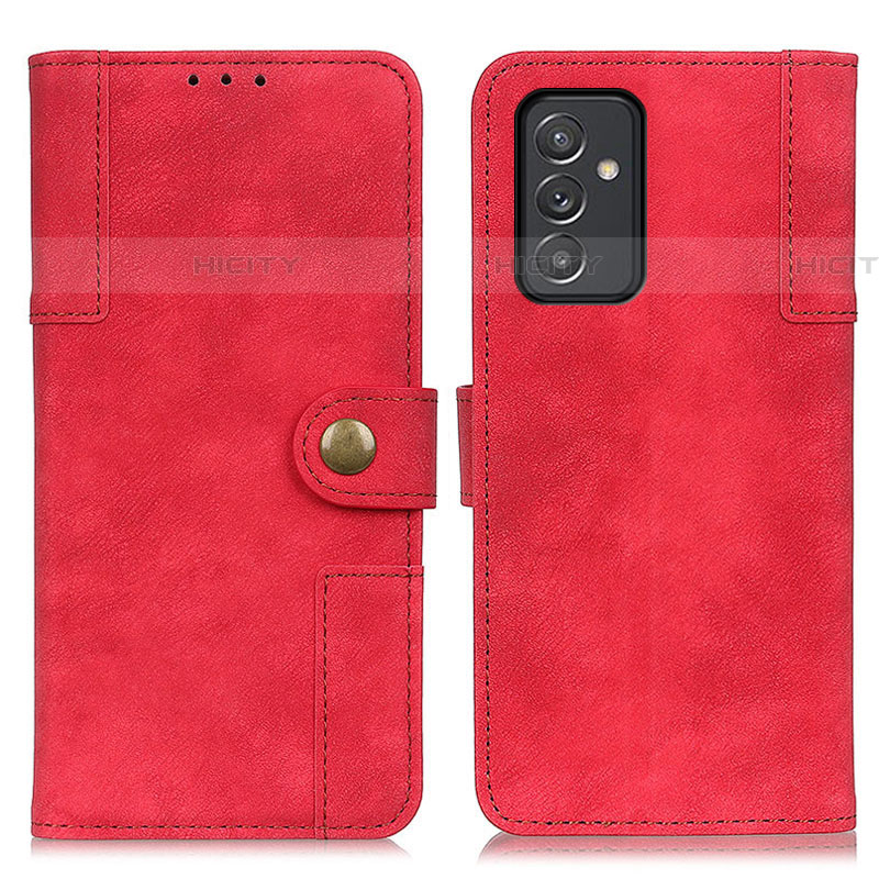 Custodia Portafoglio In Pelle Cover con Supporto A04D per Samsung Galaxy A24 4G Rosso