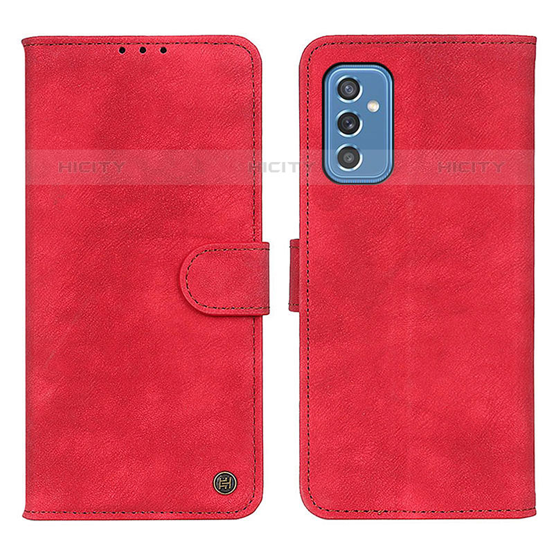 Custodia Portafoglio In Pelle Cover con Supporto A04D per Samsung Galaxy M52 5G Rosso