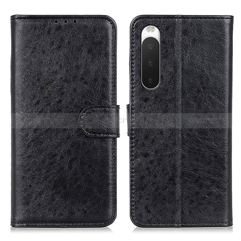 Custodia Portafoglio In Pelle Cover con Supporto A04D per Sony Xperia 10 IV SO-52C