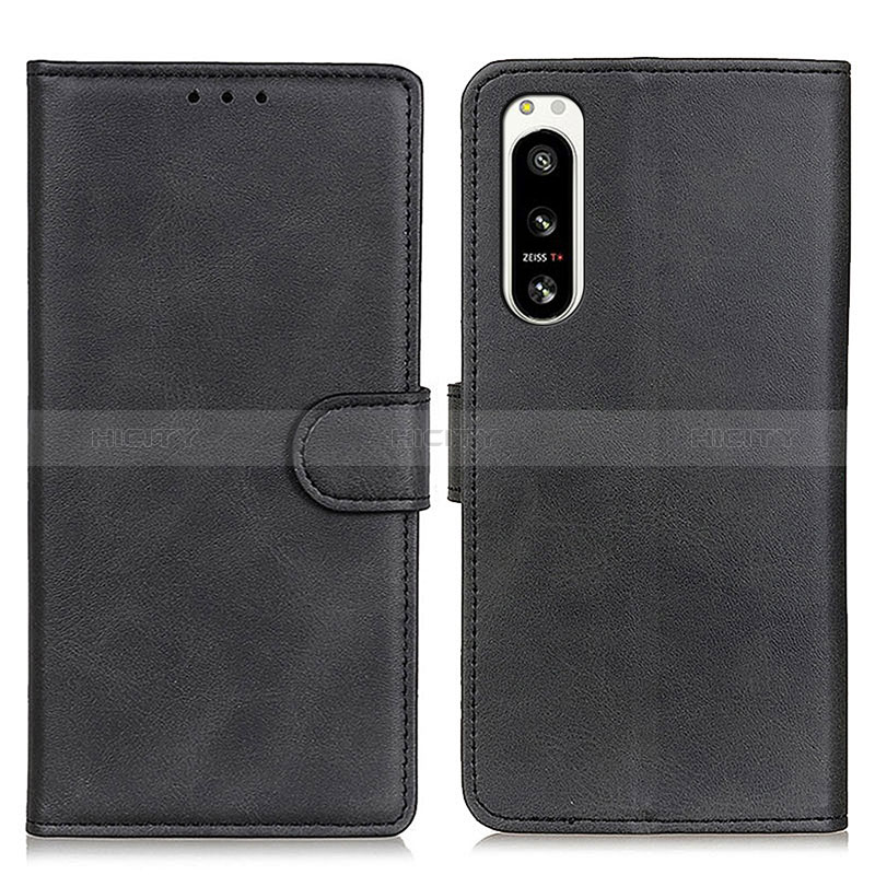 Custodia Portafoglio In Pelle Cover con Supporto A04D per Sony Xperia 5 IV