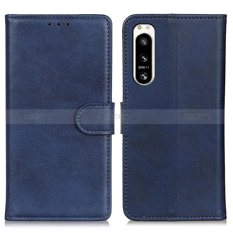 Custodia Portafoglio In Pelle Cover con Supporto A04D per Sony Xperia 5 IV