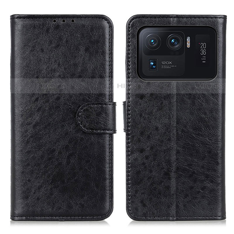 Custodia Portafoglio In Pelle Cover con Supporto A04D per Xiaomi Mi 11 Ultra 5G Nero