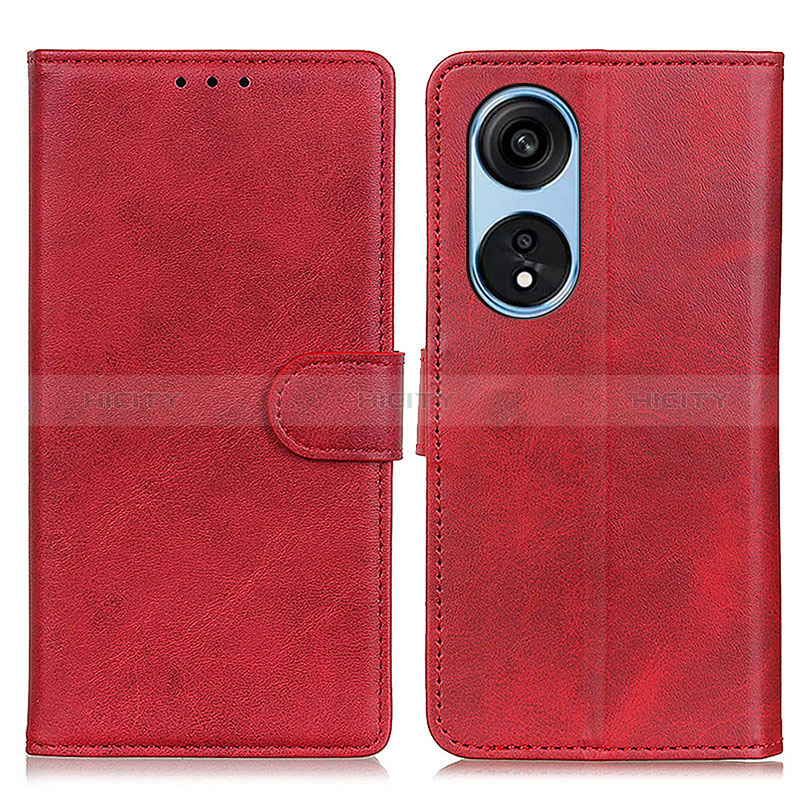 Custodia Portafoglio In Pelle Cover con Supporto A05D per Huawei Honor X5 Plus Rosso