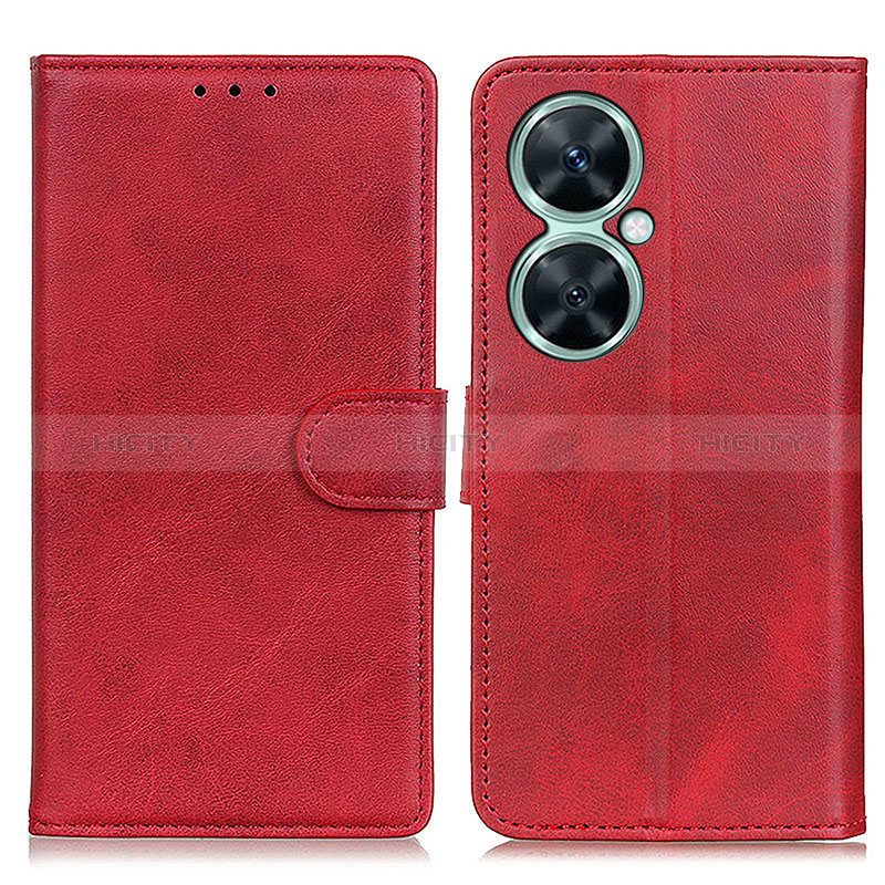 Custodia Portafoglio In Pelle Cover con Supporto A05D per Huawei Nova 11i Rosso