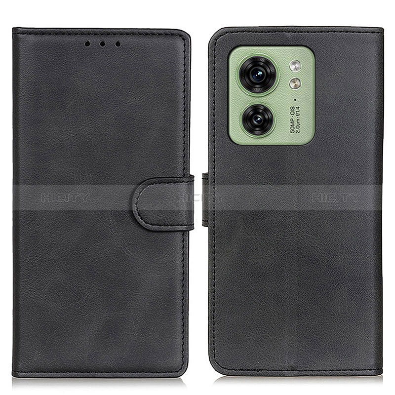 Custodia Portafoglio In Pelle Cover con Supporto A05D per Motorola Moto Edge 40 5G Nero