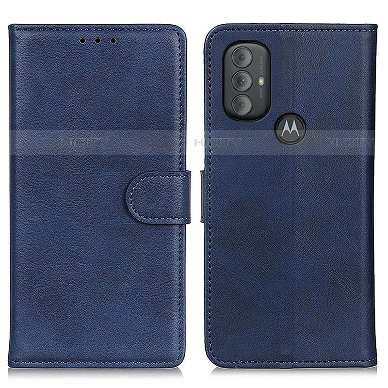 Custodia Portafoglio In Pelle Cover con Supporto A05D per Motorola Moto G Play (2023) Blu