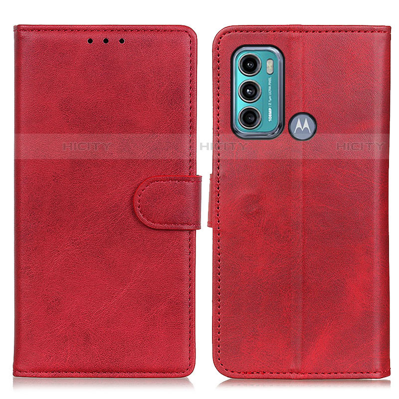 Custodia Portafoglio In Pelle Cover con Supporto A05D per Motorola Moto G40 Fusion Rosso